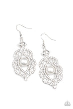Load image into Gallery viewer, Paparazzi Earrings Rhinestone Renaissance - White
