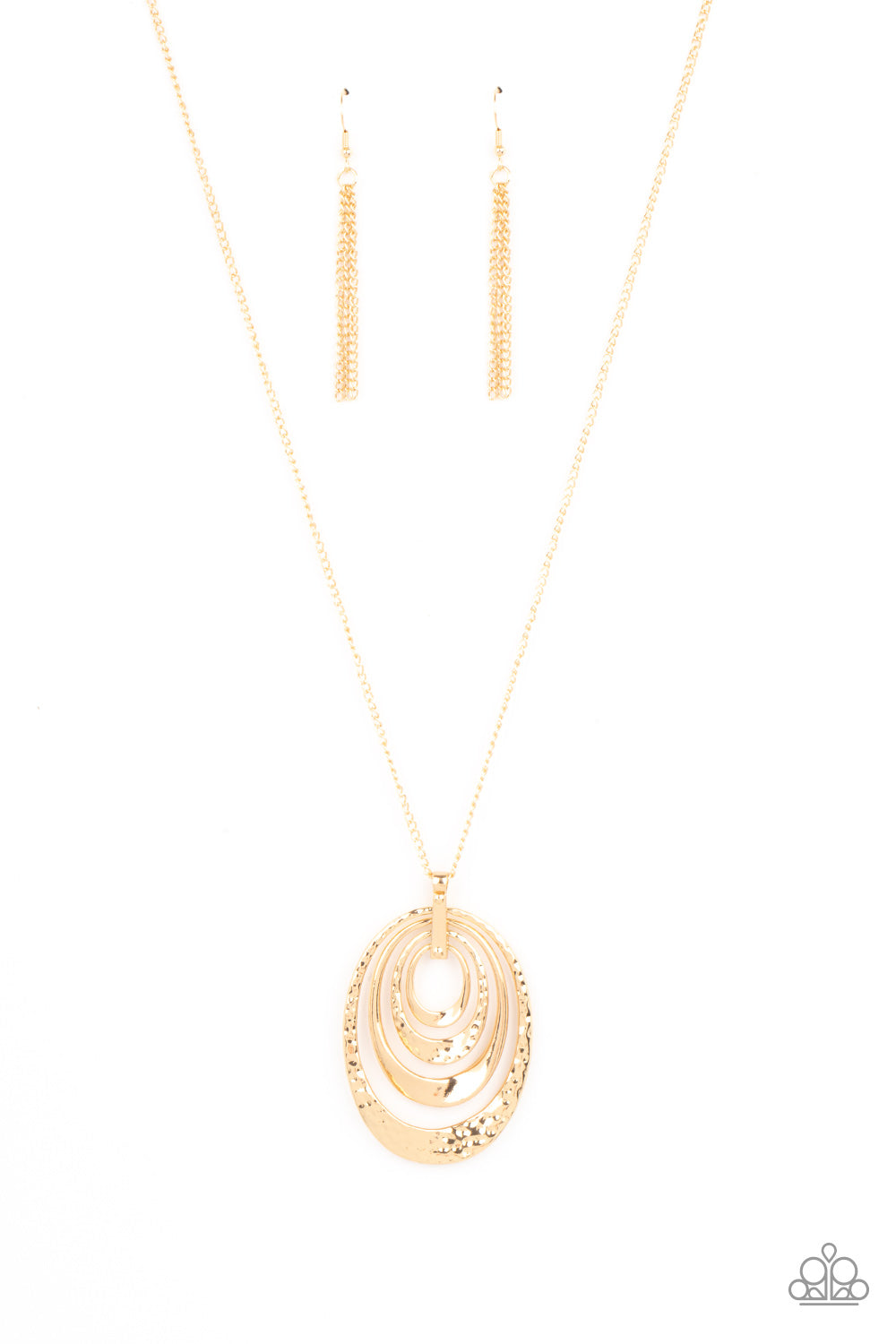 Paparazzi Necklaces Renegade Ripples - Gold