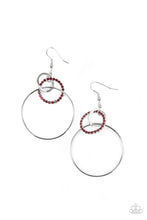 Load image into Gallery viewer, Paparazzi Earrings In An Orderly Fashion - Red
