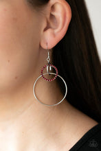 Load image into Gallery viewer, Paparazzi Earrings In An Orderly Fashion - Red
