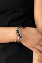 Load image into Gallery viewer, Paparazzi Bracelets Showy Shimmer - Black
