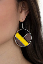 Load image into Gallery viewer, Paparazzi Earrings Dont Be MODest - Yellow
