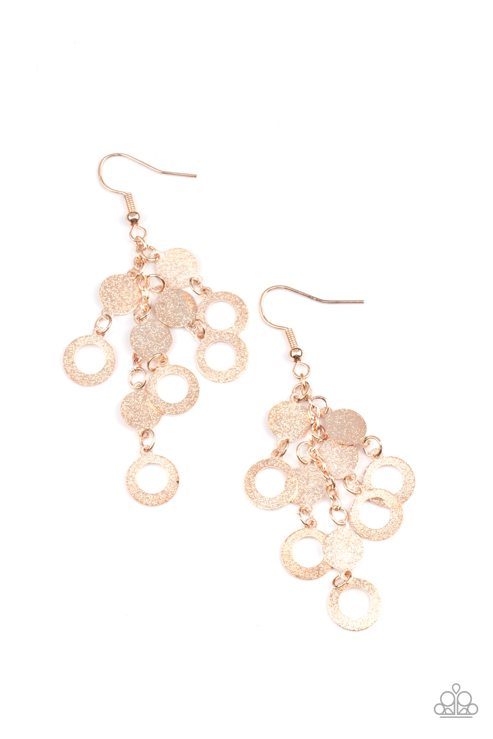 Paparazzi Earrings Im Always BRIGHT - Rose Gold