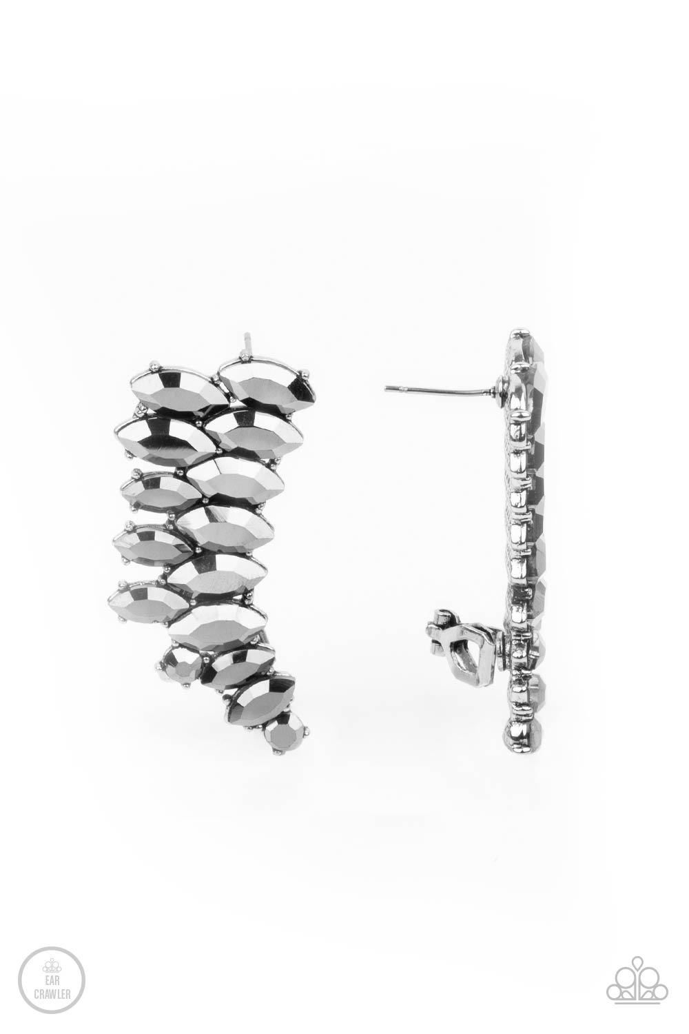 Explosive Elegance - Silver earrings