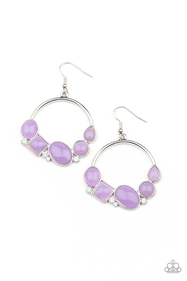 Paparazzi Earrings Beautifully Bubblicious - Purple