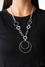 Load image into Gallery viewer, Paparazzi Necklaces HOOP du Jour - White
