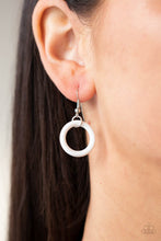 Load image into Gallery viewer, Paparazzi Necklaces HOOP du Jour - White
