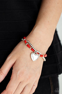 Paparazzi Bracelets Candy Gram - Red