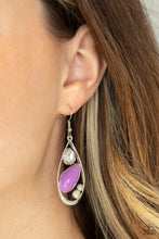 Load image into Gallery viewer, Paparazzi Earrings Harmonious Harbors - Purple
