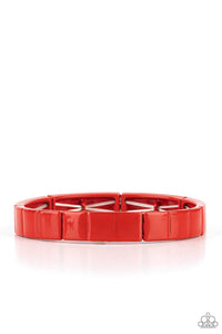 Paparazzi Bracelets Material Movement - Red