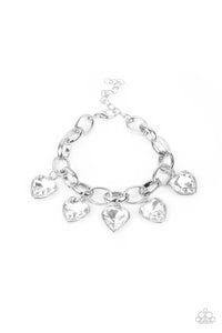 Candy Heart Charmer - White bracelet