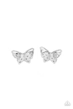 Load image into Gallery viewer, Paparazzi Earrings Flutter Fantasy - Silver
