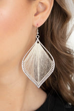 Load image into Gallery viewer, Paparazzi Earrings String Theory - White

