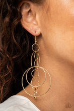 Load image into Gallery viewer, Paparazzi Earrings Running Circles Around You - Gold

