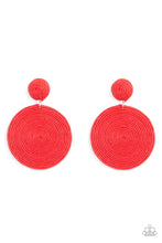 Load image into Gallery viewer, Circulate The Room - Red post earrings
