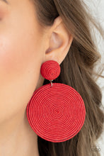 Load image into Gallery viewer, Circulate The Room - Red post earrings
