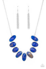 Load image into Gallery viewer, Elliptical Episode - Blue necklace
