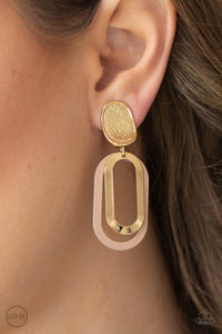 Paparazzi Earrings Melrose Mystery - Brown