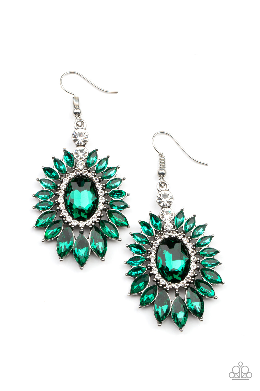 Paparazzi Earrings Big Time Twinkle - Green