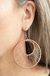 Paparazzi Earrings Artisan Applique - Copper