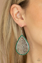 Load image into Gallery viewer, Fleur de Fantasy - Green Earring
