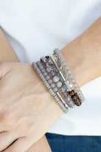 Load image into Gallery viewer, Free-Spirited Spiral - Silver bracelet
