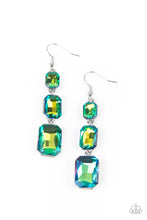 Load image into Gallery viewer, Cosmic Red Carpet - Green earrings
