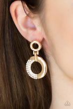 Load image into Gallery viewer, Modern Motivation - Gold earrings

