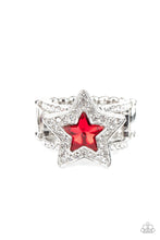 Load image into Gallery viewer, Paparazzi Ring One Nation Under Sparkle - Red Coming Soon
