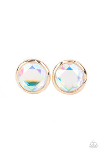 Double-Take Twinkle - Gold post earrings