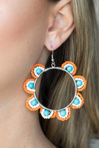 Groovy Gardens - Blue earrings