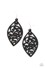 Load image into Gallery viewer, Coral Garden - Black earrings
