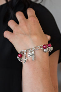 Paparazzi Bracelets Lady Love Dove - Red