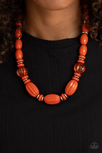 Paparazzi Necklaces High Alert - Orange