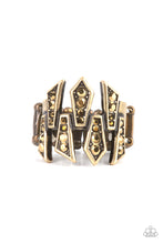 Load image into Gallery viewer, Juxtaposed Jewels - Brass ring
