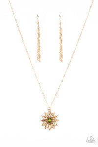 Formal Florals - Gold necklace