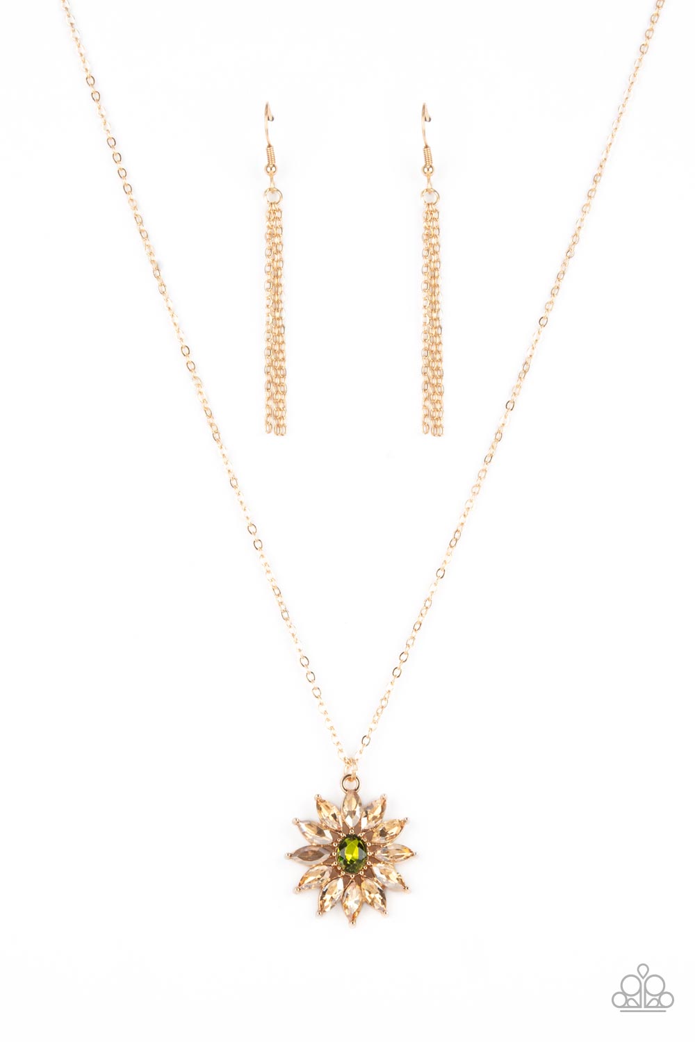 Formal Florals - Gold necklace