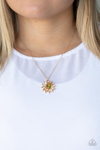 Load image into Gallery viewer, Formal Florals - Gold necklace
