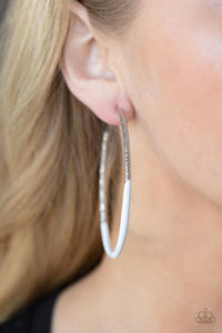 DIP, DIP, Hooray! - White earrings