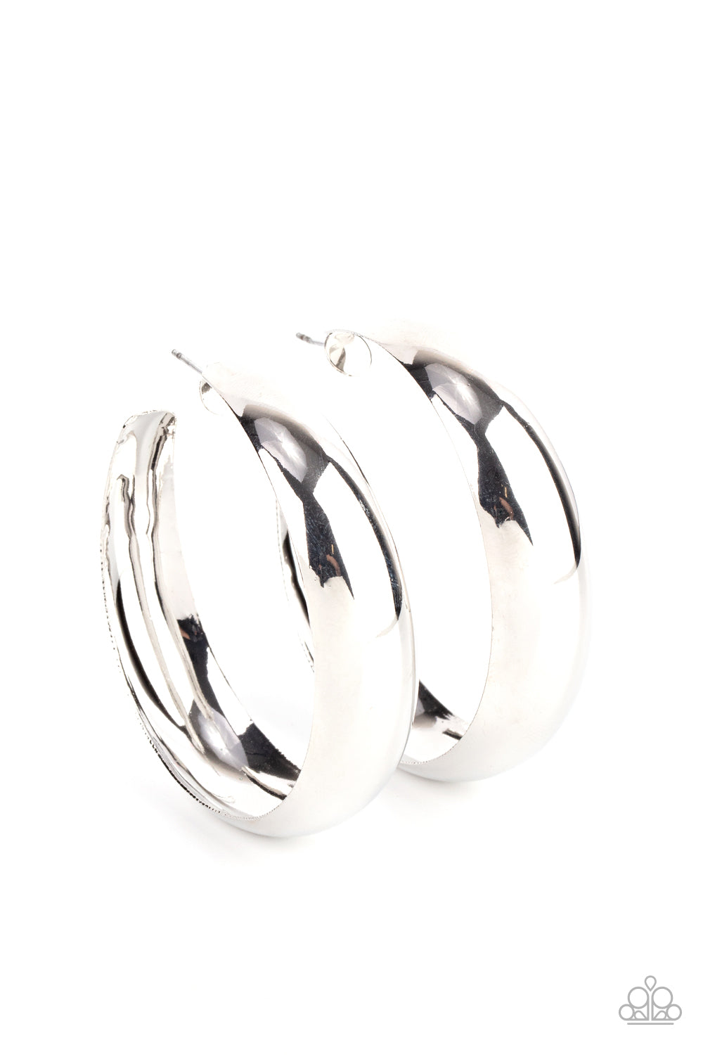 Flat Out Flawless - Silver earrings