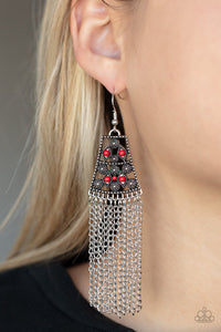 Paparazzi Earrings Cleopatras Allure - Red Coming Soon