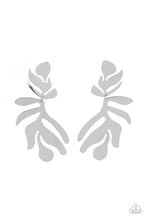 Load image into Gallery viewer, Palm Picnic - Silver earrings
