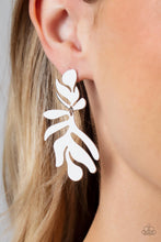Load image into Gallery viewer, Palm Picnic - Silver earrings
