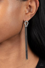 Load image into Gallery viewer, Dallas Debutante - Black Post earrings
