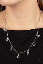 Load image into Gallery viewer, Cosmic Runway - Silver necklace

