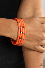 Load image into Gallery viewer, Radiantly Retro - Orange bracelet
