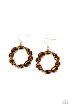 Load image into Gallery viewer, GLOWING in Circles - Brown earrings
