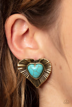 Load image into Gallery viewer, Rustic Romance - Brass Earrings
