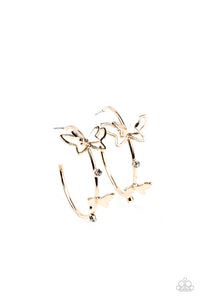 Full Out Flutter - Gold earrings