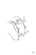 Load image into Gallery viewer, Full Out Flutter - Pink hoop earrings
